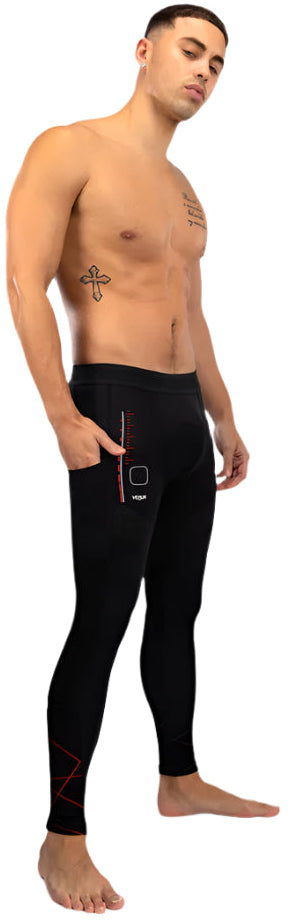 Venum Tactical XT Spats - Black/Fire Red