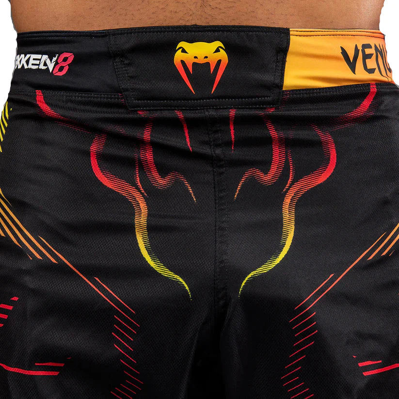 Venum x TEKKEN 8 Fight Shorts - Yoshimitsu - Black/Orange