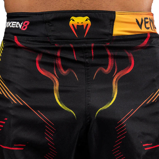 Venum x TEKKEN 8 Fight Shorts - Yoshimitsu - Black/Orange