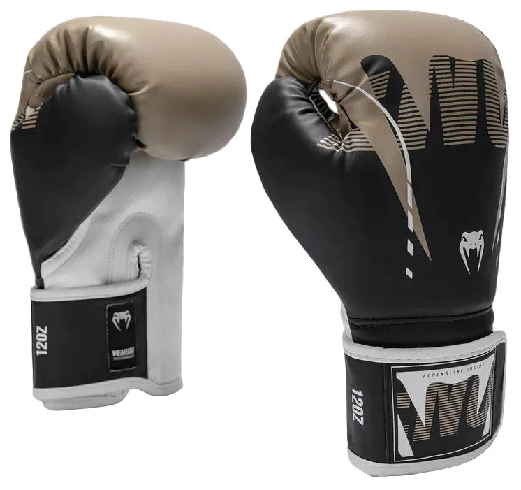 Venum Adrenaline Boxing Gloves - Black/Sand