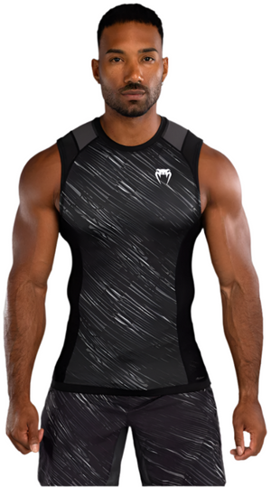 Venum Rapid Sleeveless Rashguard - Black/Storm Grey