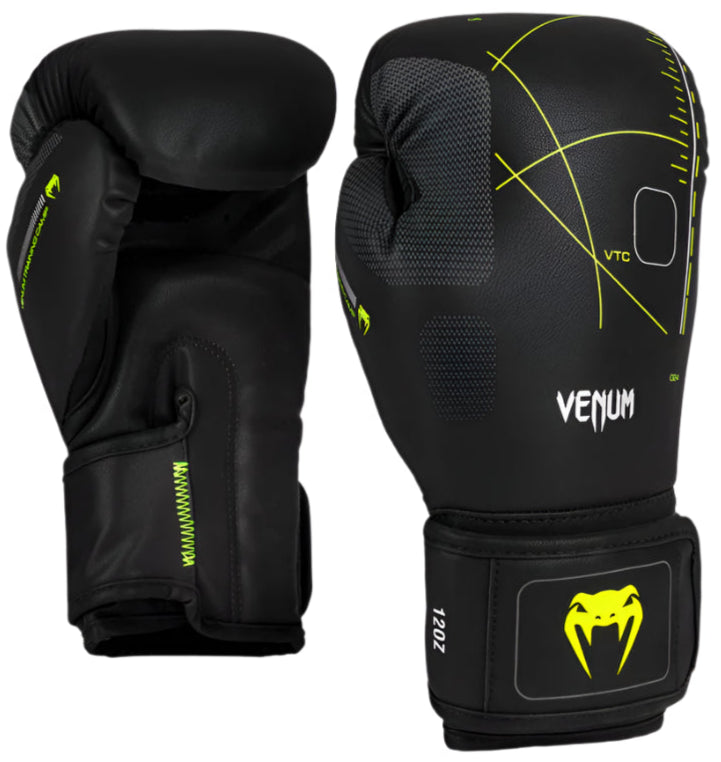 Venum Training Camp 4.0 Boxing Gloves - Black/Neon Green