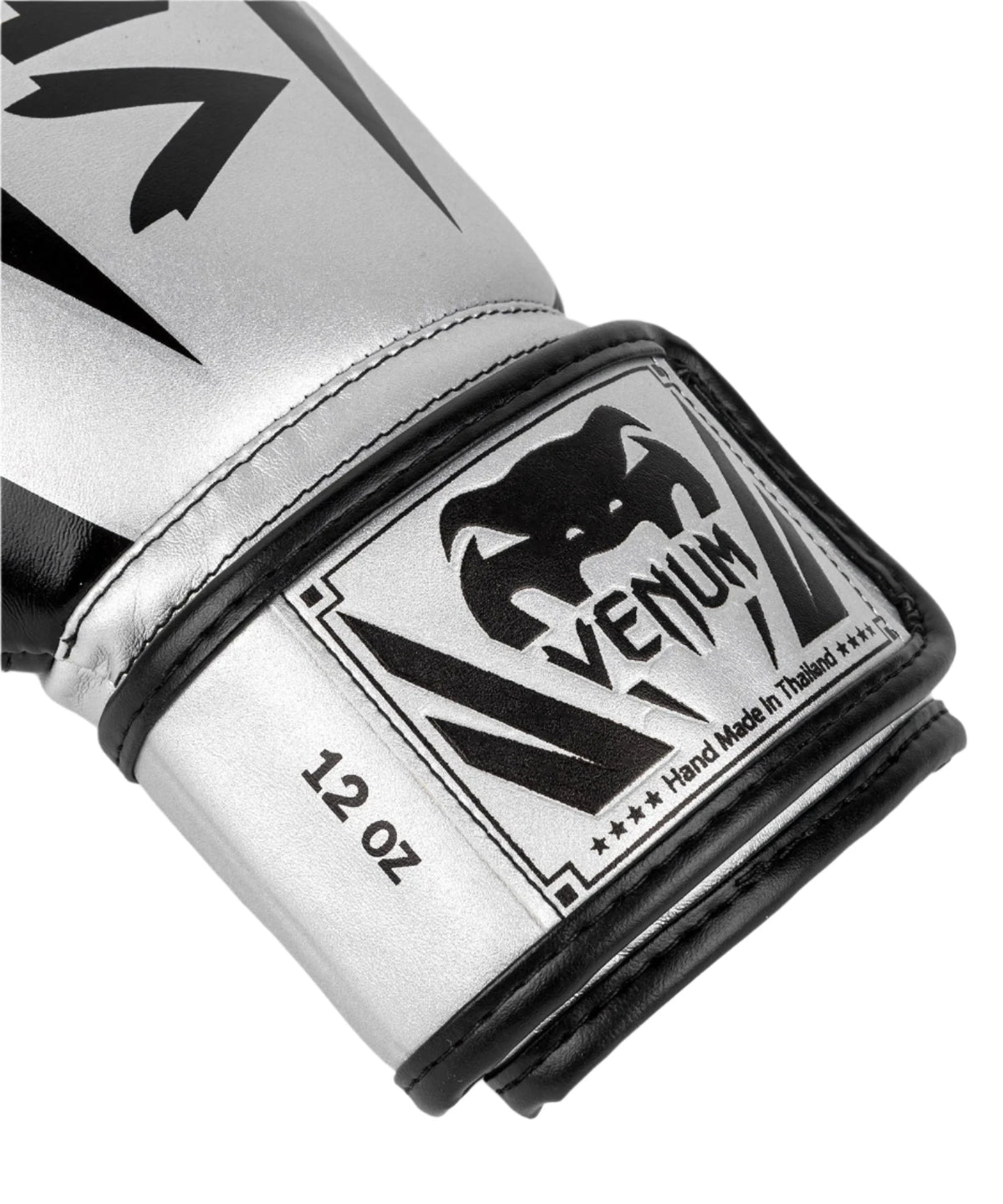Venum Elite Boxing Gloves - Silver/Black