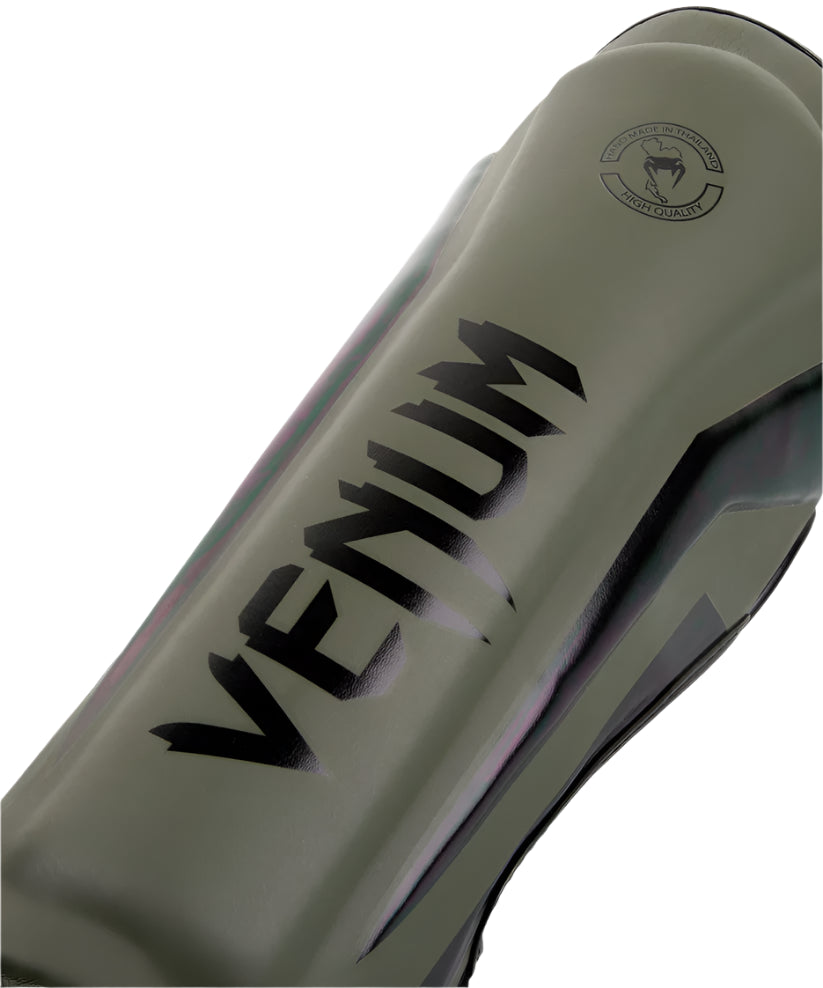 Venum Elite Standup Shin Guards - Khaki/Black