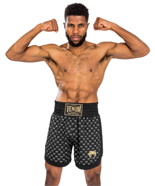 Venum Monogram Boxing Short - Black