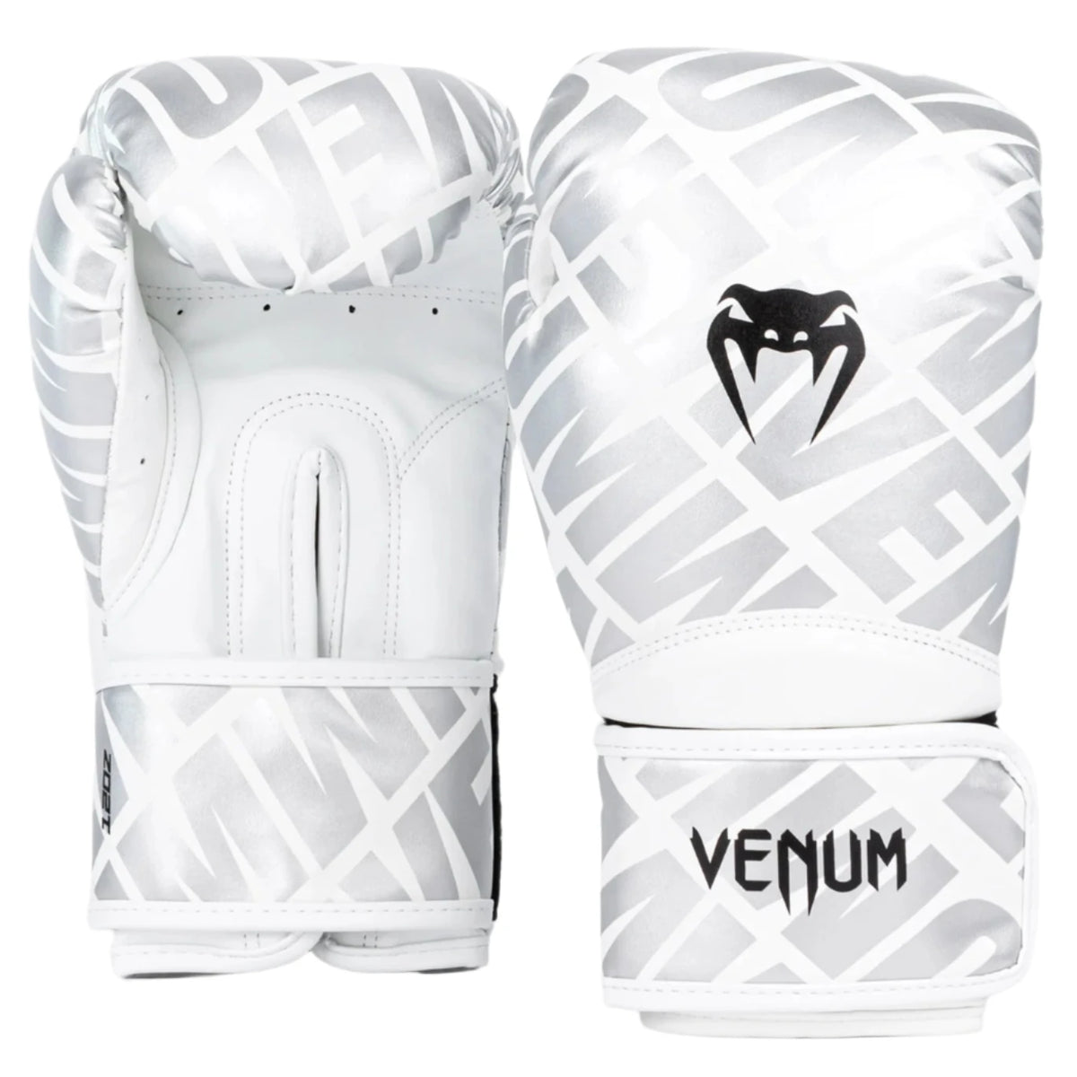Venum Contender 1.5 XT Boxing Gloves - White/Silver