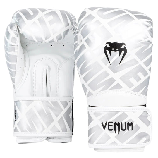 Venum Contender 1.5 XT Boxing Gloves - White/Silver