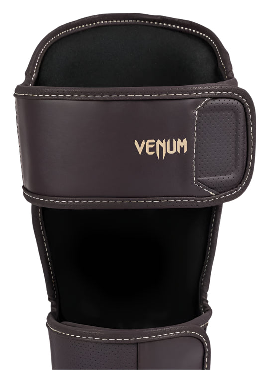 Venum Impact Evo Shin Guards - Chocolate