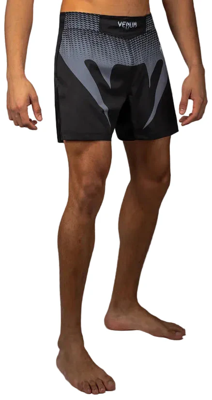 Venum No Gi Fightshorts - Black/ Silver Grey
