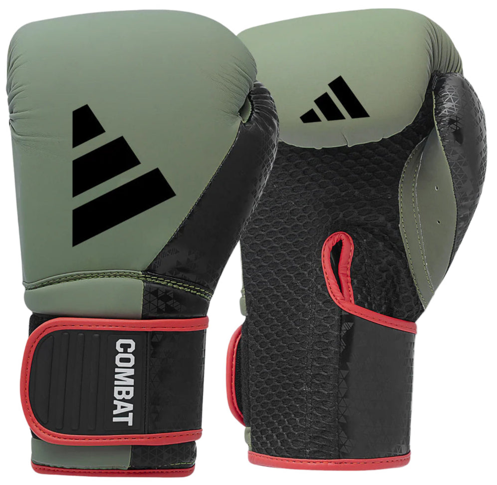 Adidas Combat 50 Boxing Gloves - Green