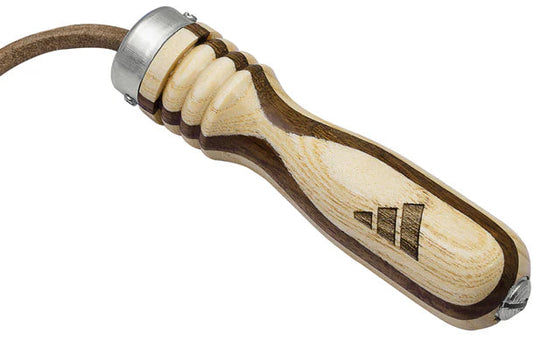 Adidas Leather Skipping Rope With Wooden Handles