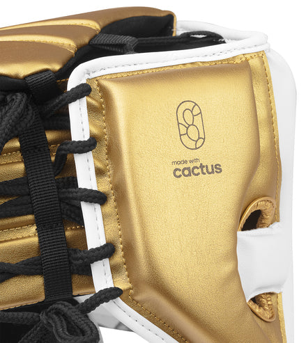 Adidas Speed Pro Head Guard - White/Gold