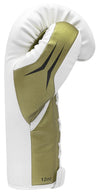 Adidas Speed Tilt 350 Lace-Up Boxing Gloves - 16 oz - White/Gold