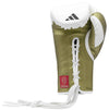 Adidas Speed Tilt 350 Lace-Up Boxing Gloves - 16 oz - White/Gold