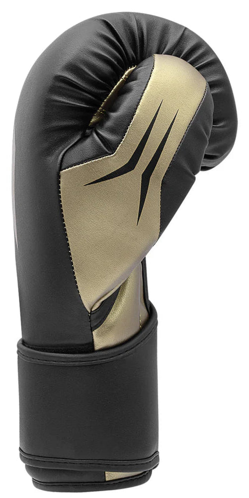 Adidas Speed Tilt 350 Strap Boxing Gloves - Black/Gold