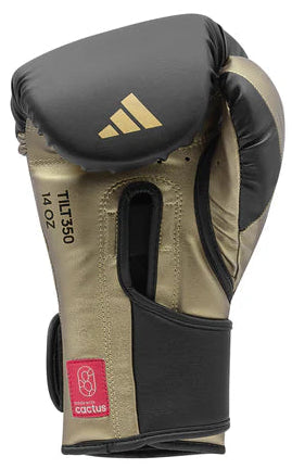 Adidas Speed Tilt 350 Strap Boxing Gloves - Black/Gold