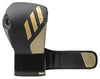 Adidas Speed Tilt 350 Strap Boxing Gloves - Black/Gold