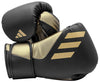 Adidas Speed Tilt 350 Strap Boxing Gloves - Black/Gold