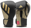 Adidas Speed Tilt 350 Strap Boxing Gloves - Black/Gold
