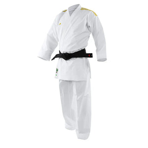 Adidas Adilight Primegreen Karate Uniform - Gold Stripes