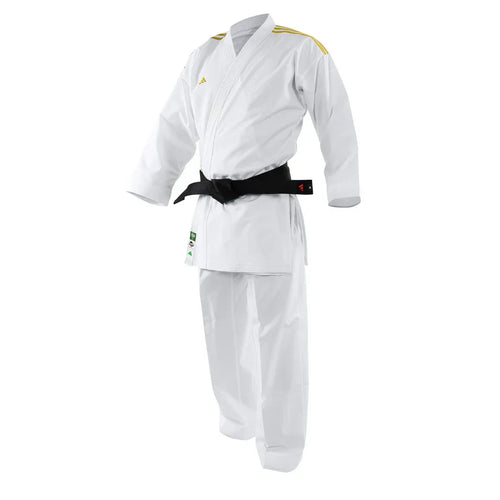 Adidas Adilight Primegreen Karate Uniform - Gold Stripes