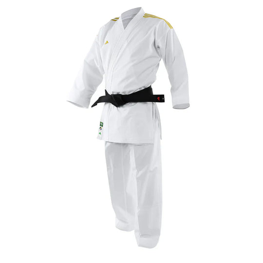 Adidas Adilight Primegreen Karate Uniform - Gold Stripes