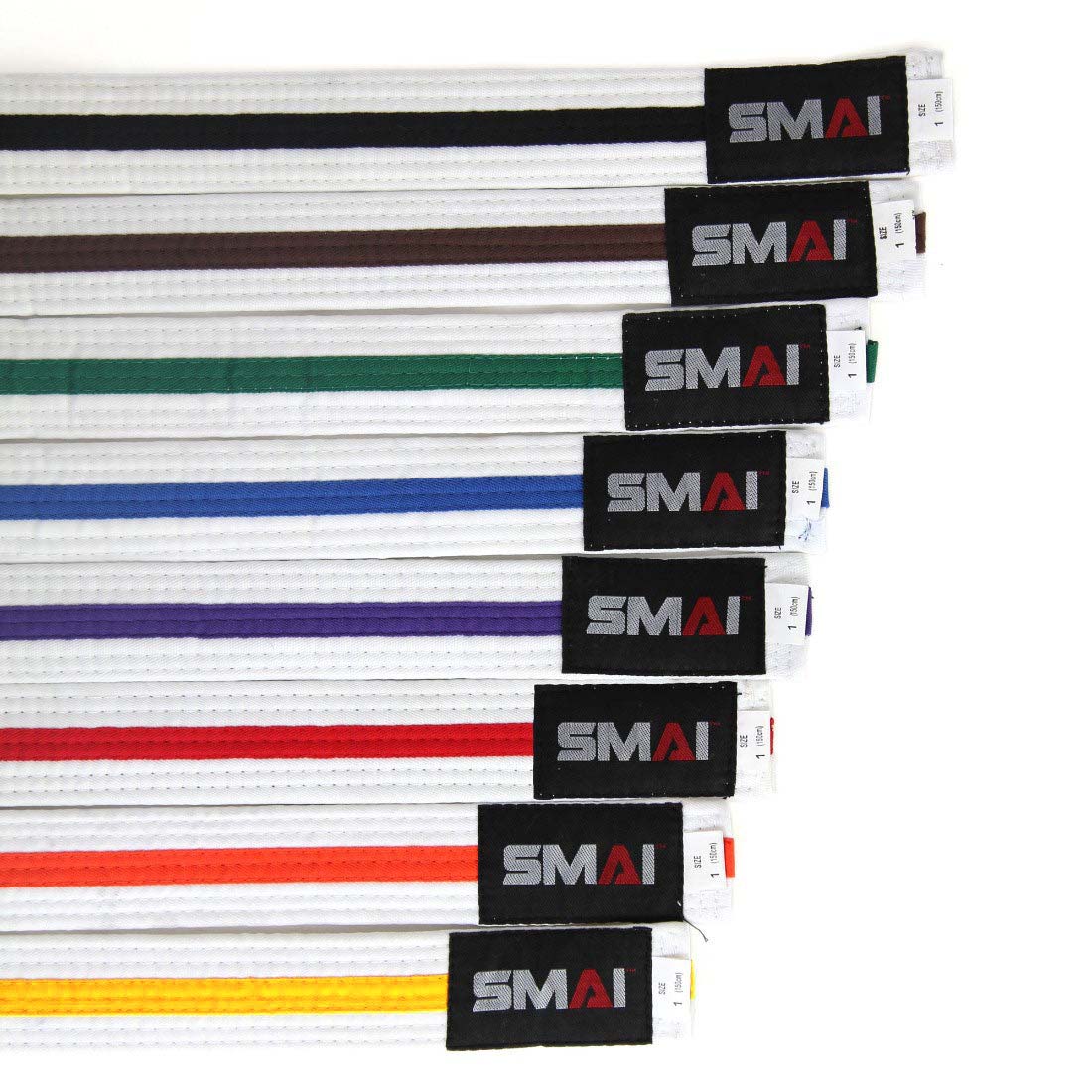Yamasaki Deluxe Colored Martial Arts Belt - Available In Kids Adult Sizes For Karate Morgan Sports 1025164 - Foto 5