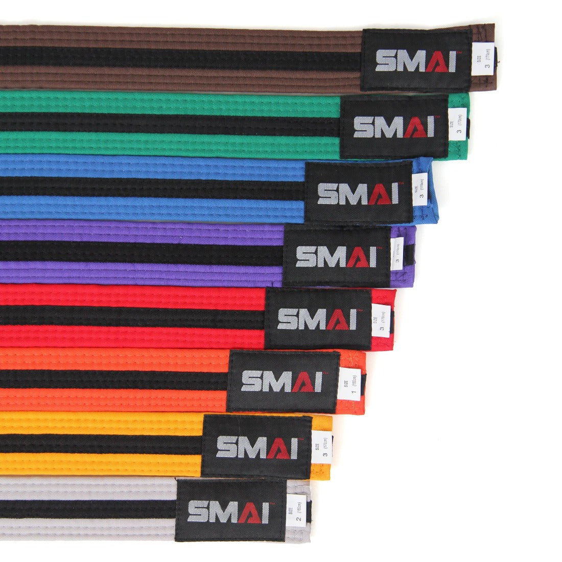 SMAI Martial Arts Belt - Black Stripe