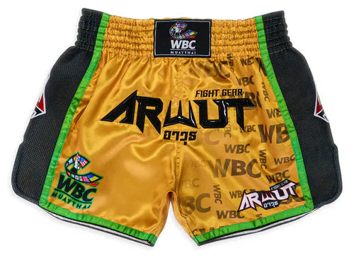Arwut x WBC Limited Edition Muay Thai Shorts - Gold Heart