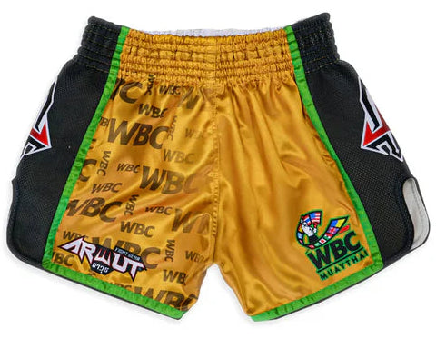 Arwut x WBC Limited Edition Muay Thai Shorts - Gold Heart