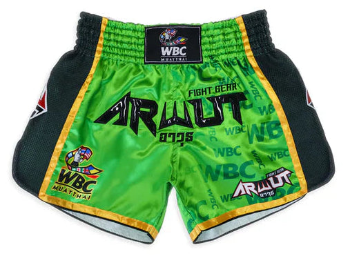 Arwut x WBC Limited Edition Muay Thai Shorts - Green Blood