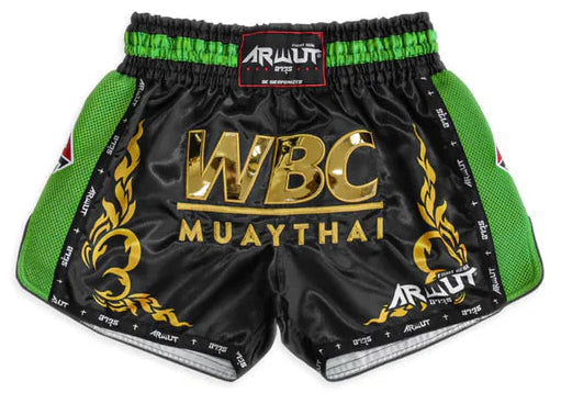 Arwut x WBC Limited Edition Muay Thai Shorts - Black Courage