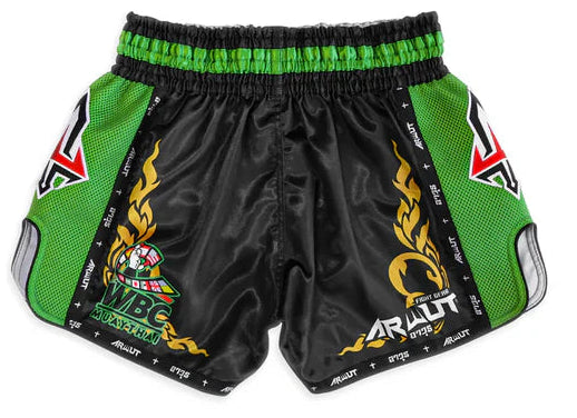Arwut x WBC Limited Edition Muay Thai Shorts - Black Courage