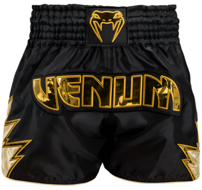 Venum Inferno Muay Thai Shorts - Black/Gold