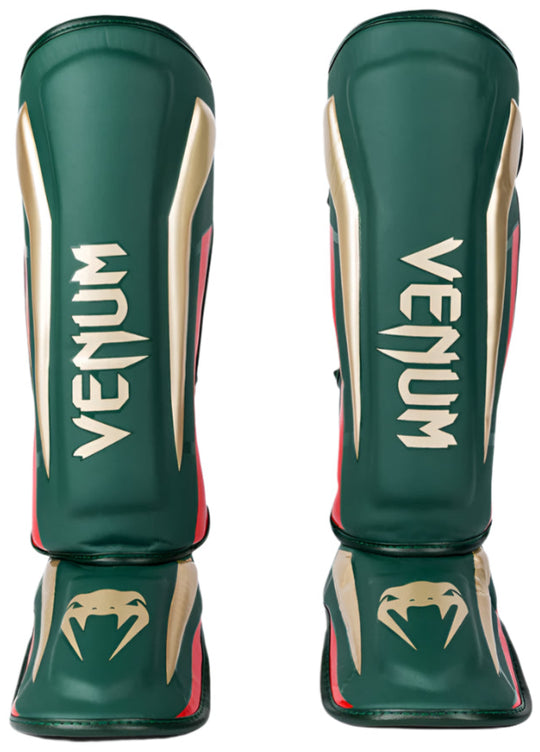 Venum Elite Shin Guards - Special Edition - Green