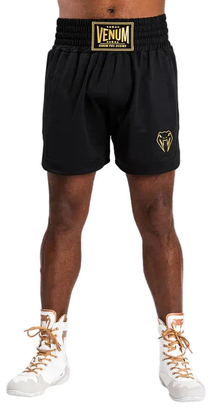 Venum Classic Boxing Shorts - Black/Gold
