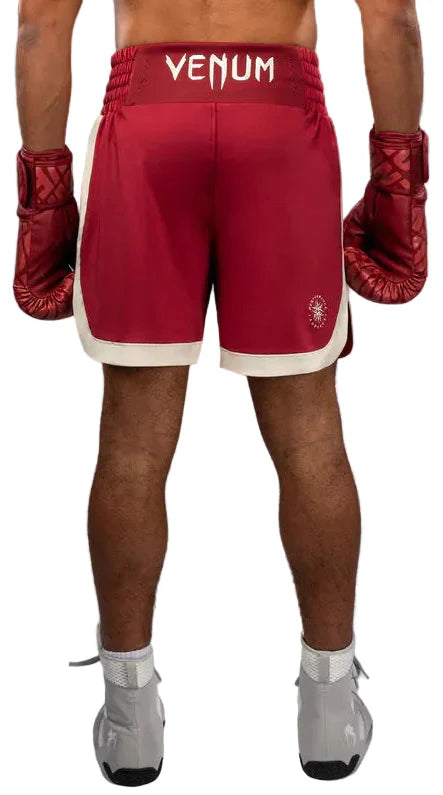 Venum Classic Boxing Shorts – Ruby Red/Ivory