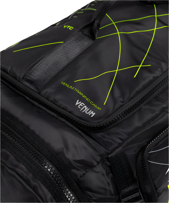 Venum Training Camp 4.0 Sports Bag - Black/Neon Green