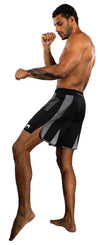 Venum Adrenaline Fightshorts - Black/Silver Grey