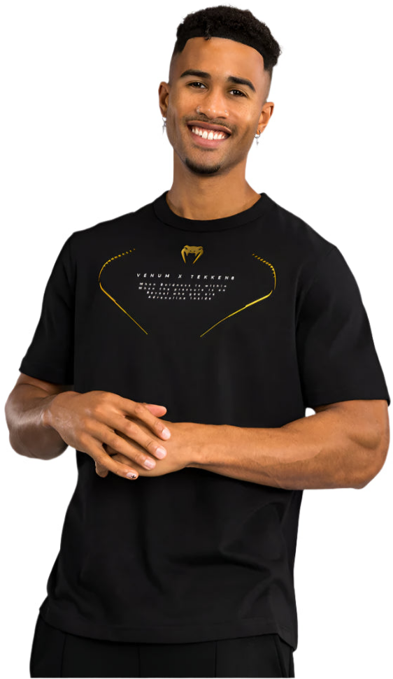 Venum X TEKKEN 8 - Marshall Law T-Shirt - Black/Red/Gold