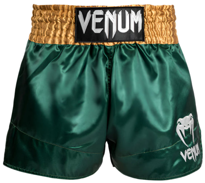 Venum Classic Muay Thai Short - Green/Gold/White