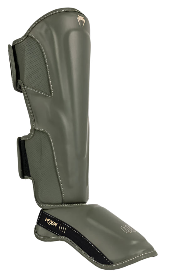 Venum Impact Evo Shin Guards - Military Green