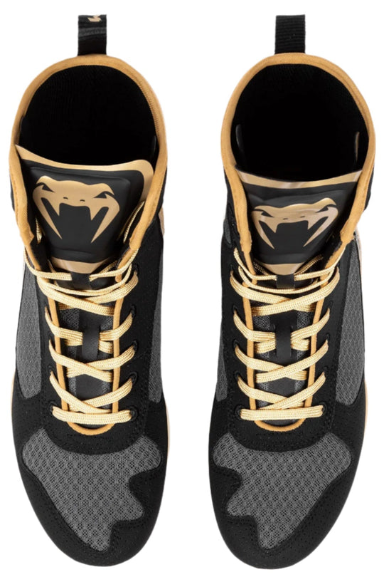 Venum Elite Boxing Shoes - Black/Beige