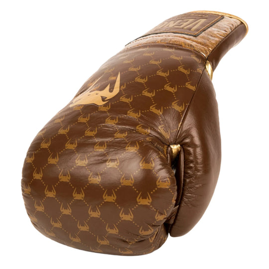 Venum Coco Monogram Pro Lace Up Boxing Gloves - Grizzly Brown