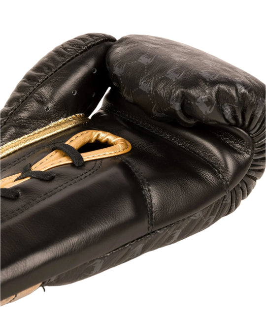 Venum Coco Monogram Pro Lace Up Boxing Gloves - Intense Black