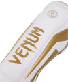Venum Elite Standup Shin Guards - White/Gold