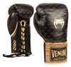 Venum Coco Monogram Pro Lace Up Boxing Gloves - Intense Black
