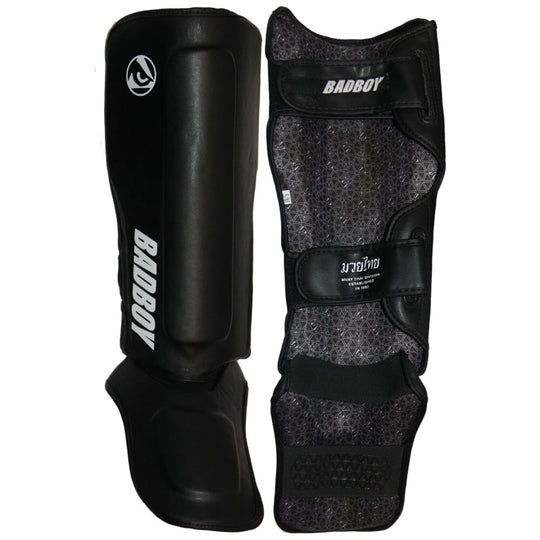 Bad Boy Omega Thai Shin Guards Shin Guards Bad Boy Black S/M
