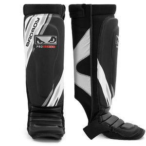 Bad Boy Pro Series Advanced MMA Shin Guards - Black/White
