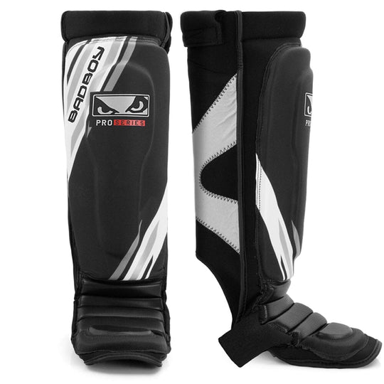 Bad Boy Pro Series Advanced MMA Shin Guards Shin Guards Bad Boy Black/White X Small